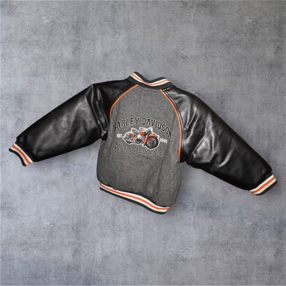 Harley-Davidson Toddler Bomber Jacket – Size 3T – Black with Embroidery - Picture 5 of 16